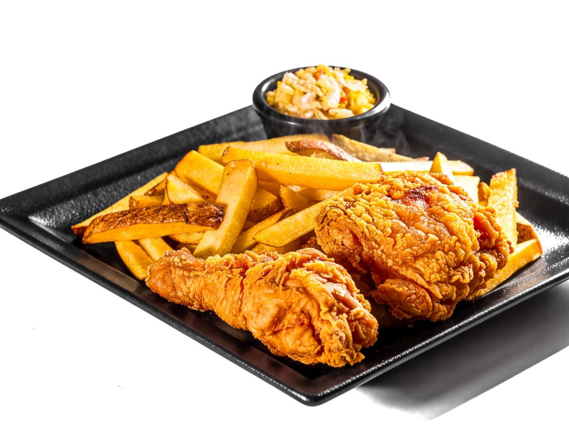 Fried chicken plate