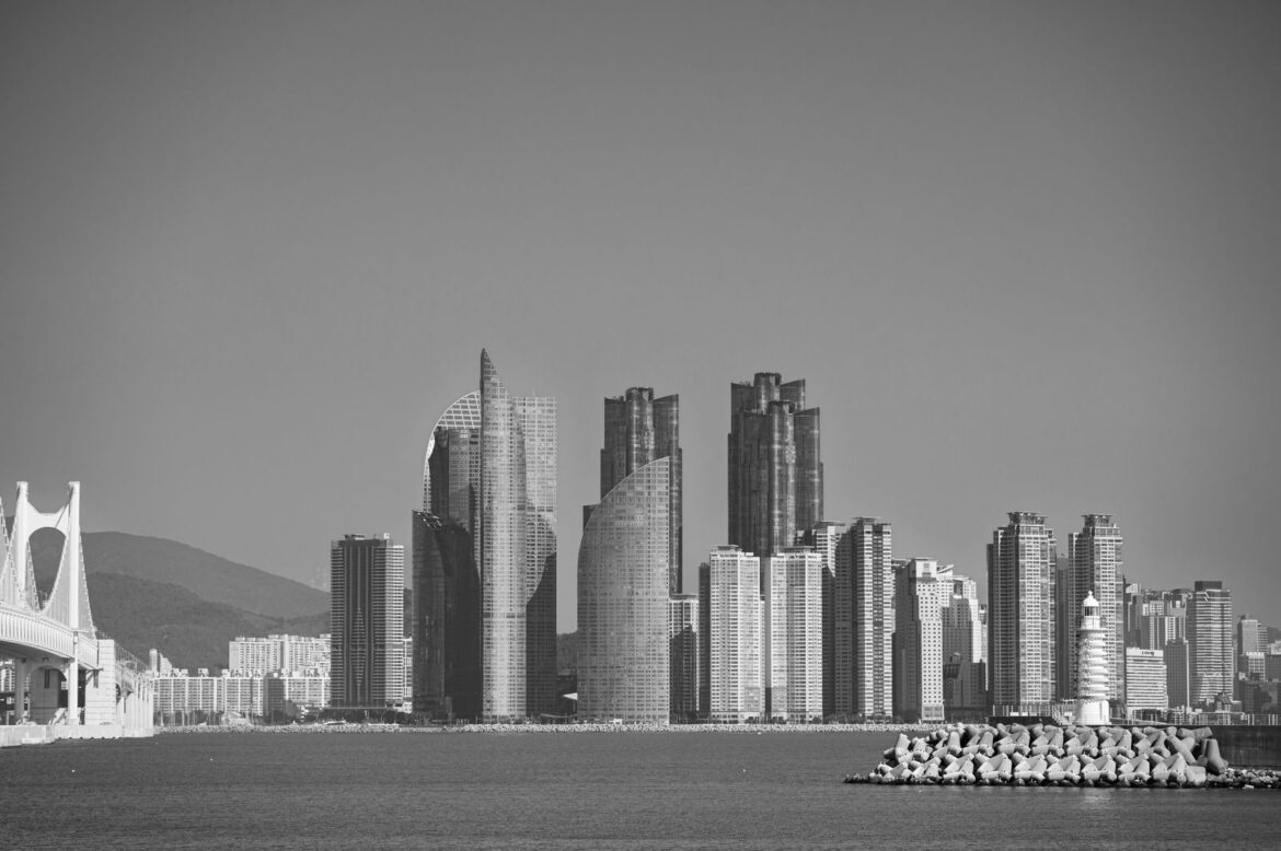 A Korean city skyline
