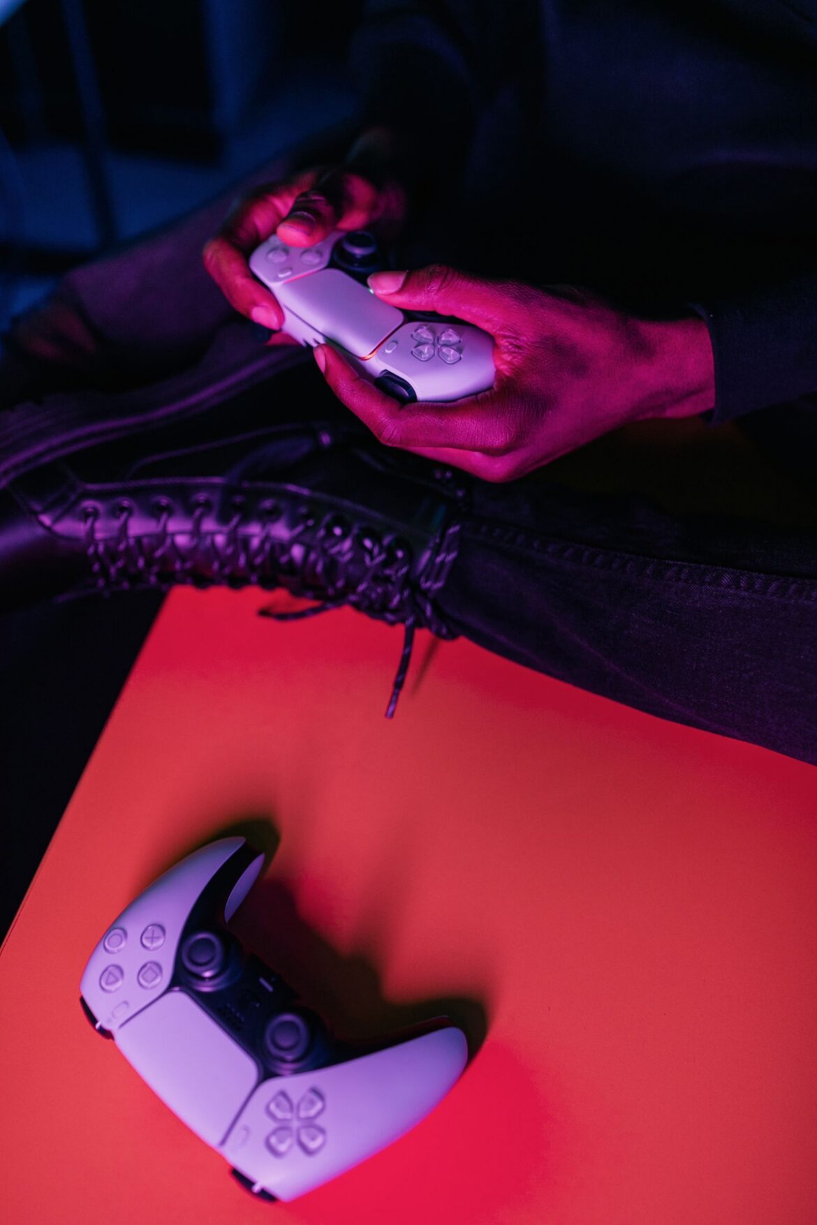 A gaming controller and console