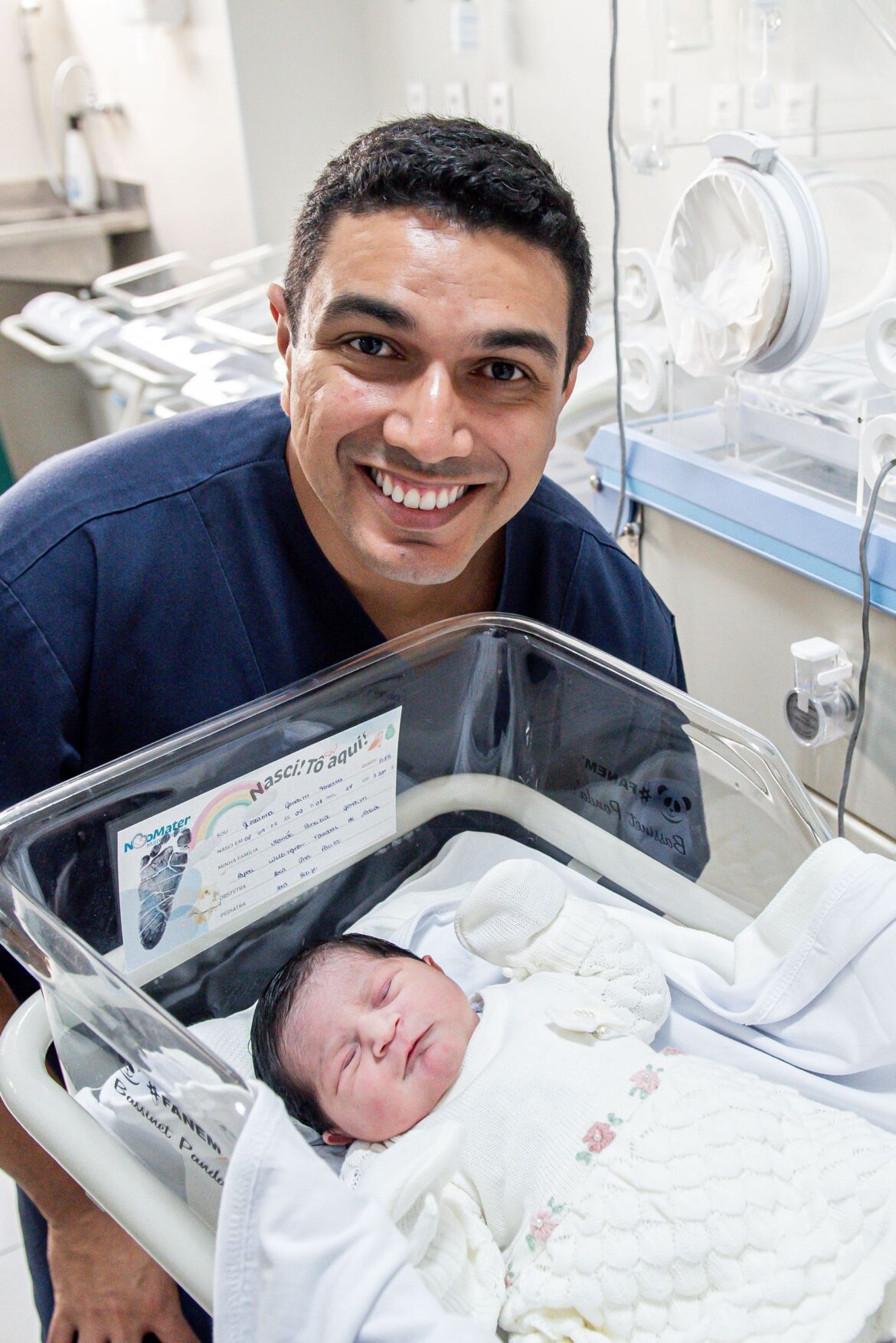 Newborn in a hospital nursery, representing Korea record first-quarter jump in births