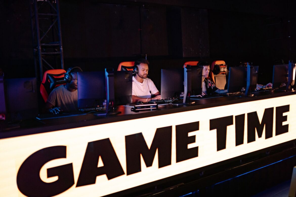 Professional esports team competing on stage, representing LCK Gen.G homestand event