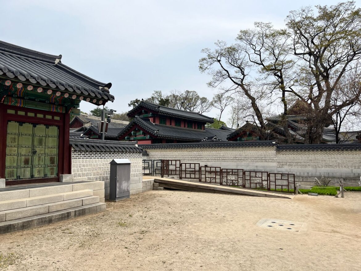 Traditional Korean palace courtyard, representing Gyeongbuk province drama filming locations
