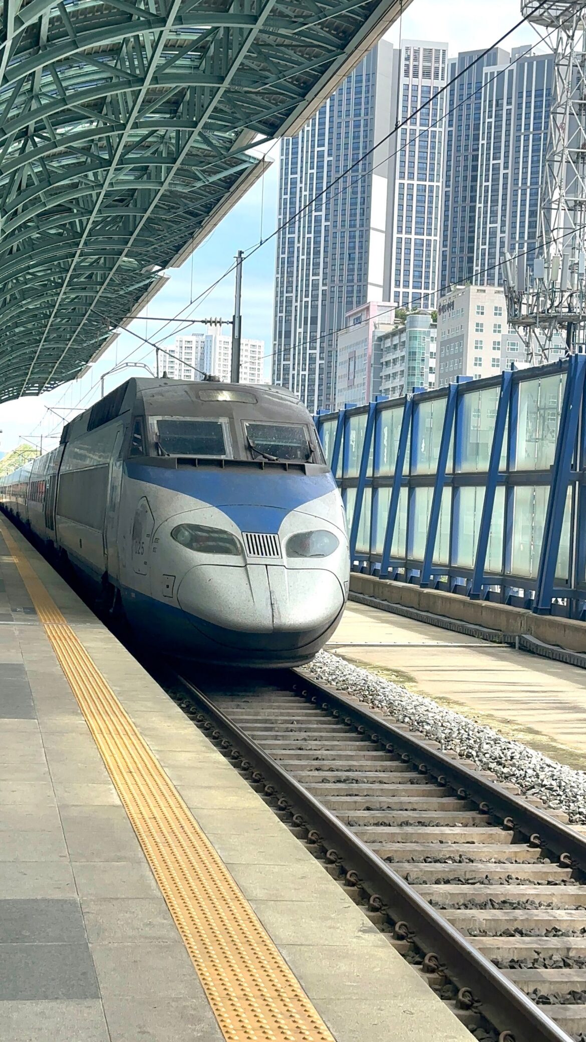 High-speed train at station South Korea