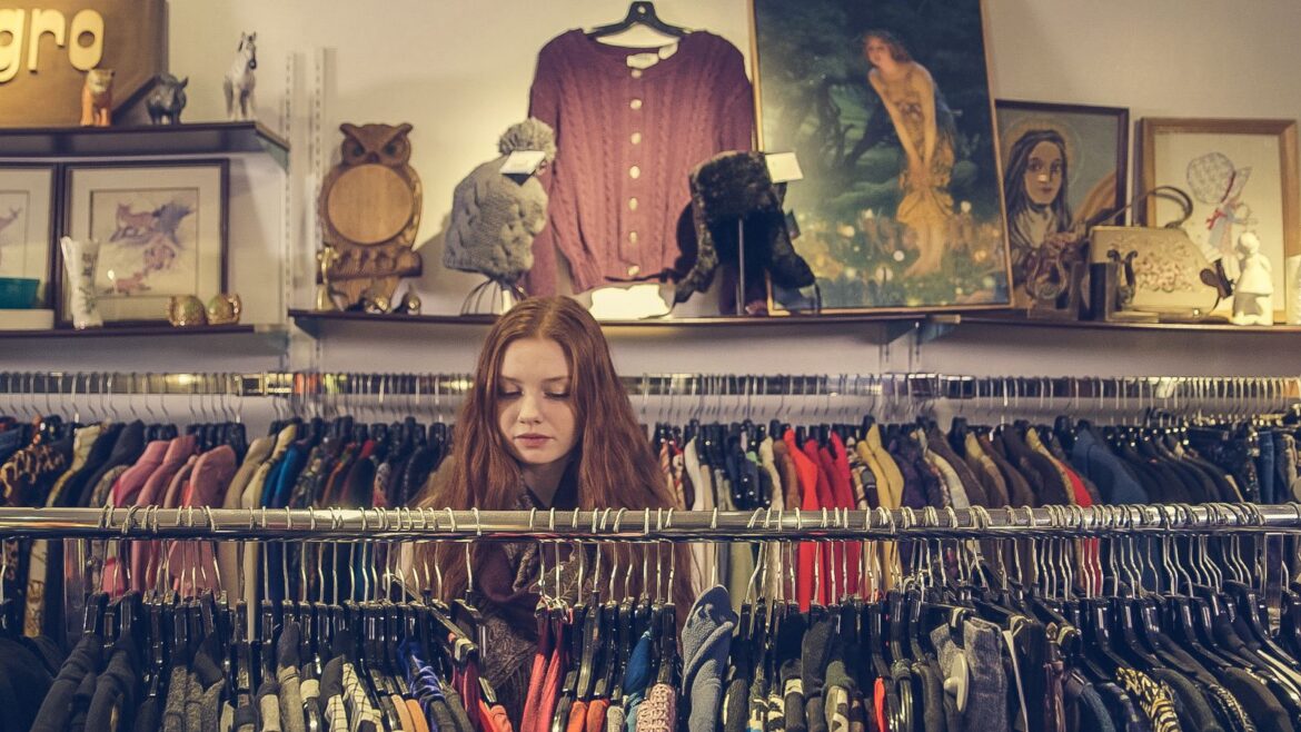 Vintage clothes rack