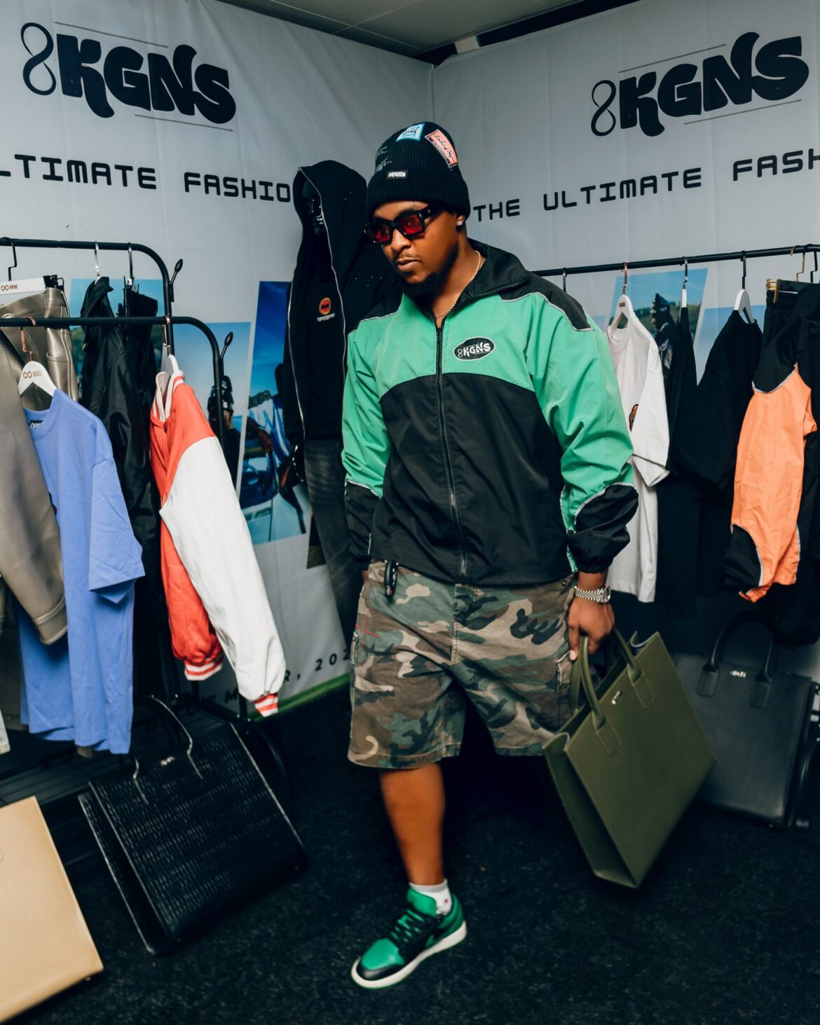 A streetwear fashion boutique interior