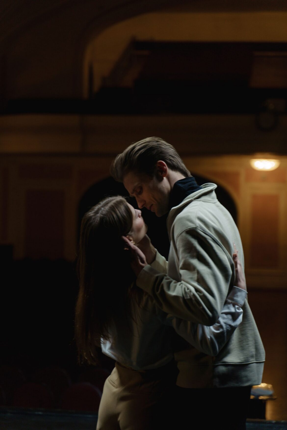 A moody romantic drama scene