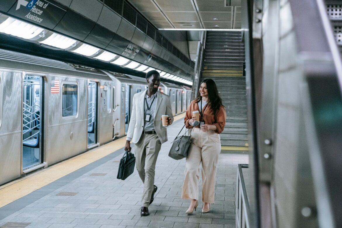 Parent commuting to work