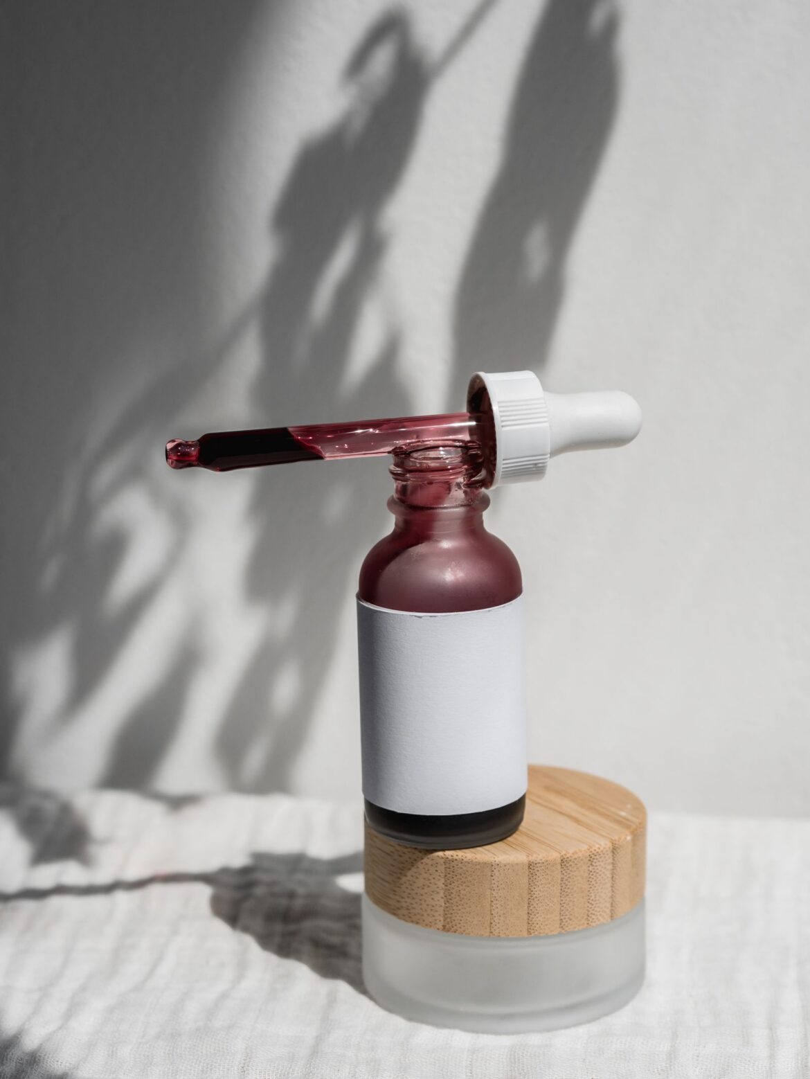 Skincare serum bottle