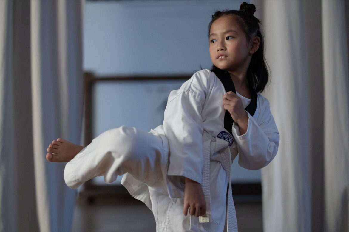 Taekwondo training session