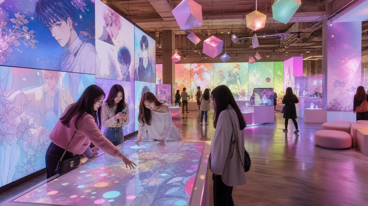 Interactive webtoon pop-up store