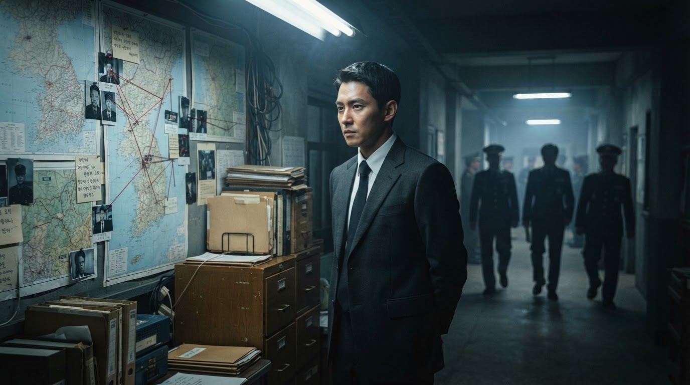 Political noir scene from Made in Korea Season 2