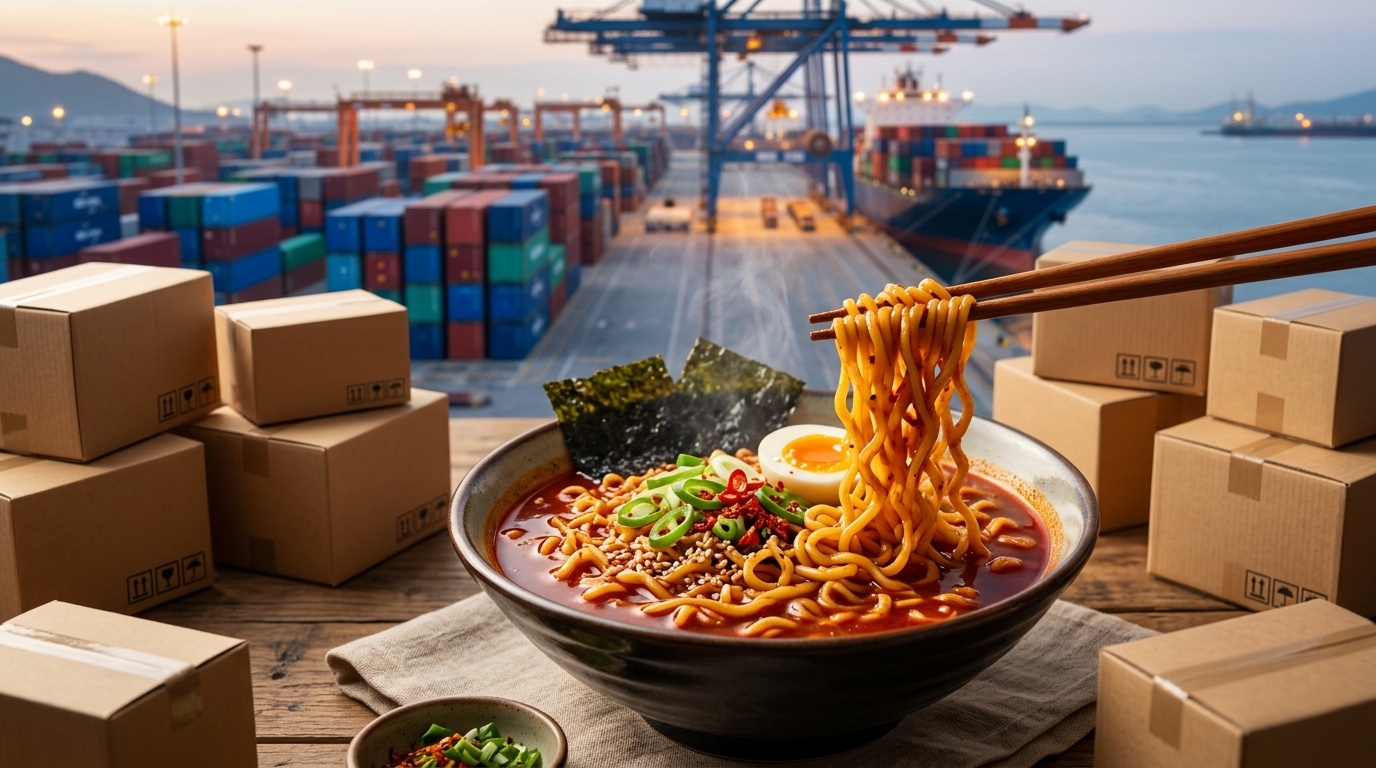 Korean Food Exports Cross $10 Billion in a Record 253 Days on a Ramyeon Boom