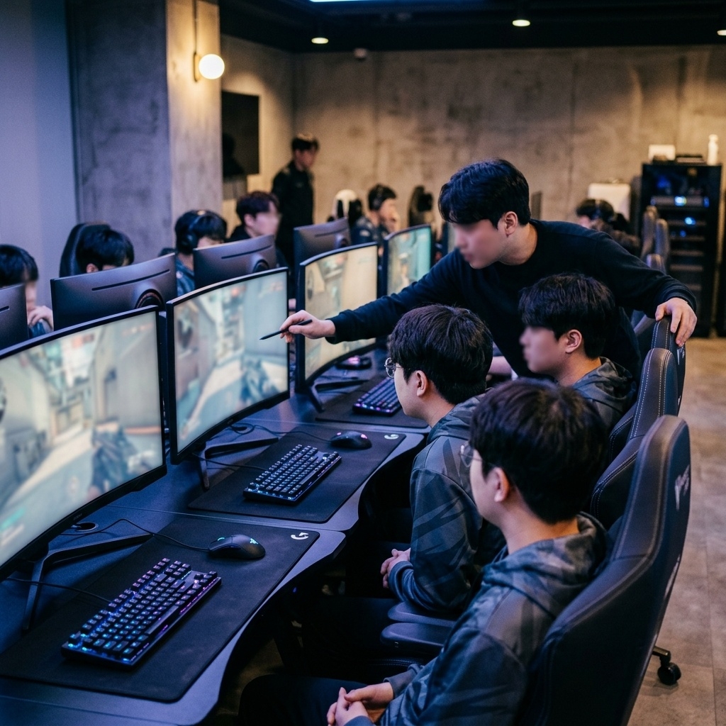 Professional esports team training room