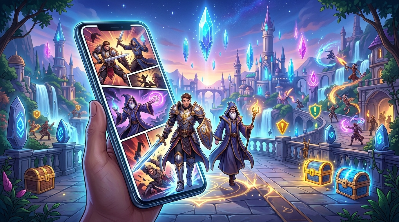 Visual fusion of webtoon storytelling and video game marketing