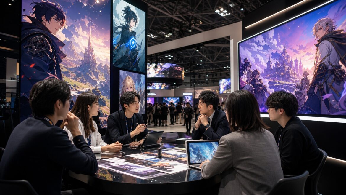 Naver Webtoon business meeting with game companies at Tokyo Game Show