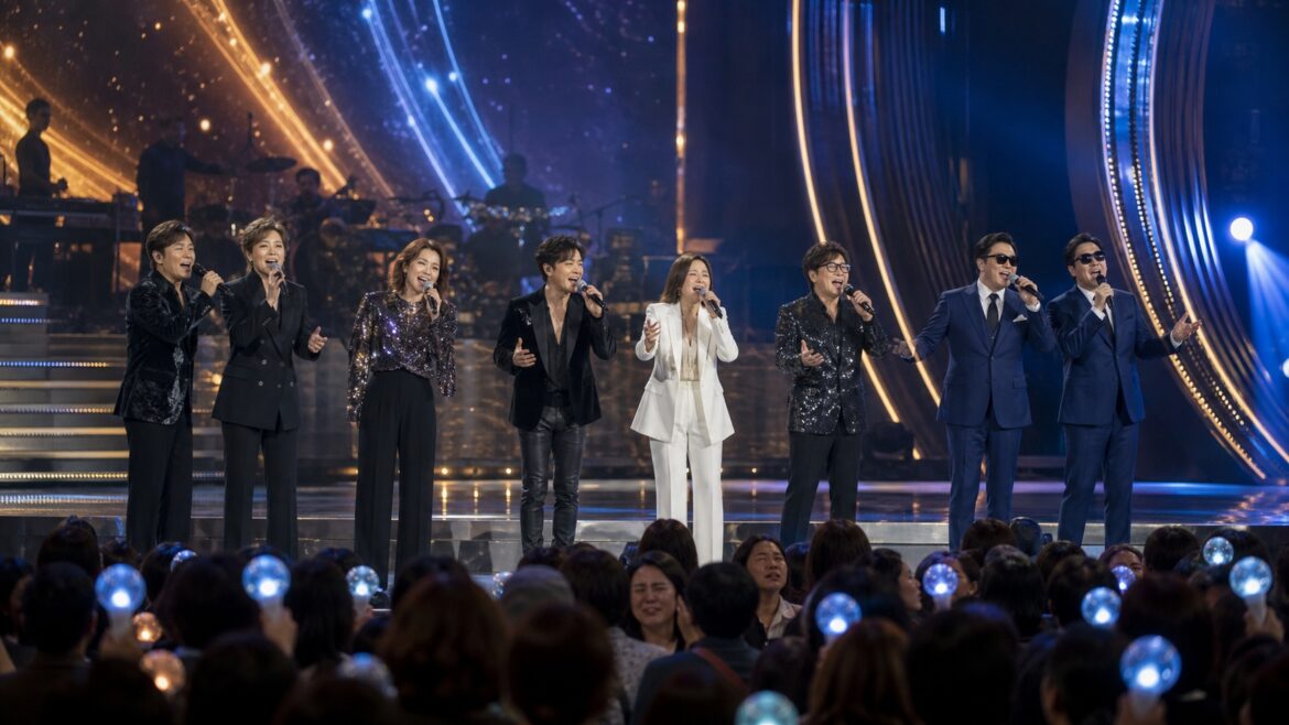 First-generation K-pop reunion concert scene