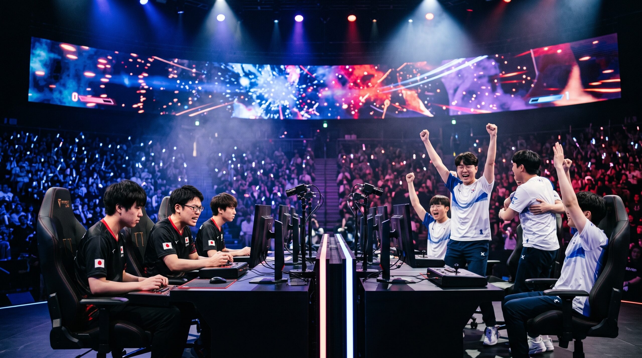 South Korea vs Japan fighting game relay final at the Asian Games
