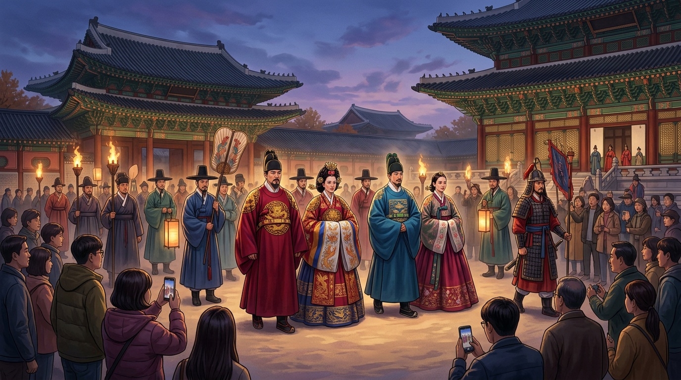 Joseon royal procession reenactment at the Royal Culture Festival