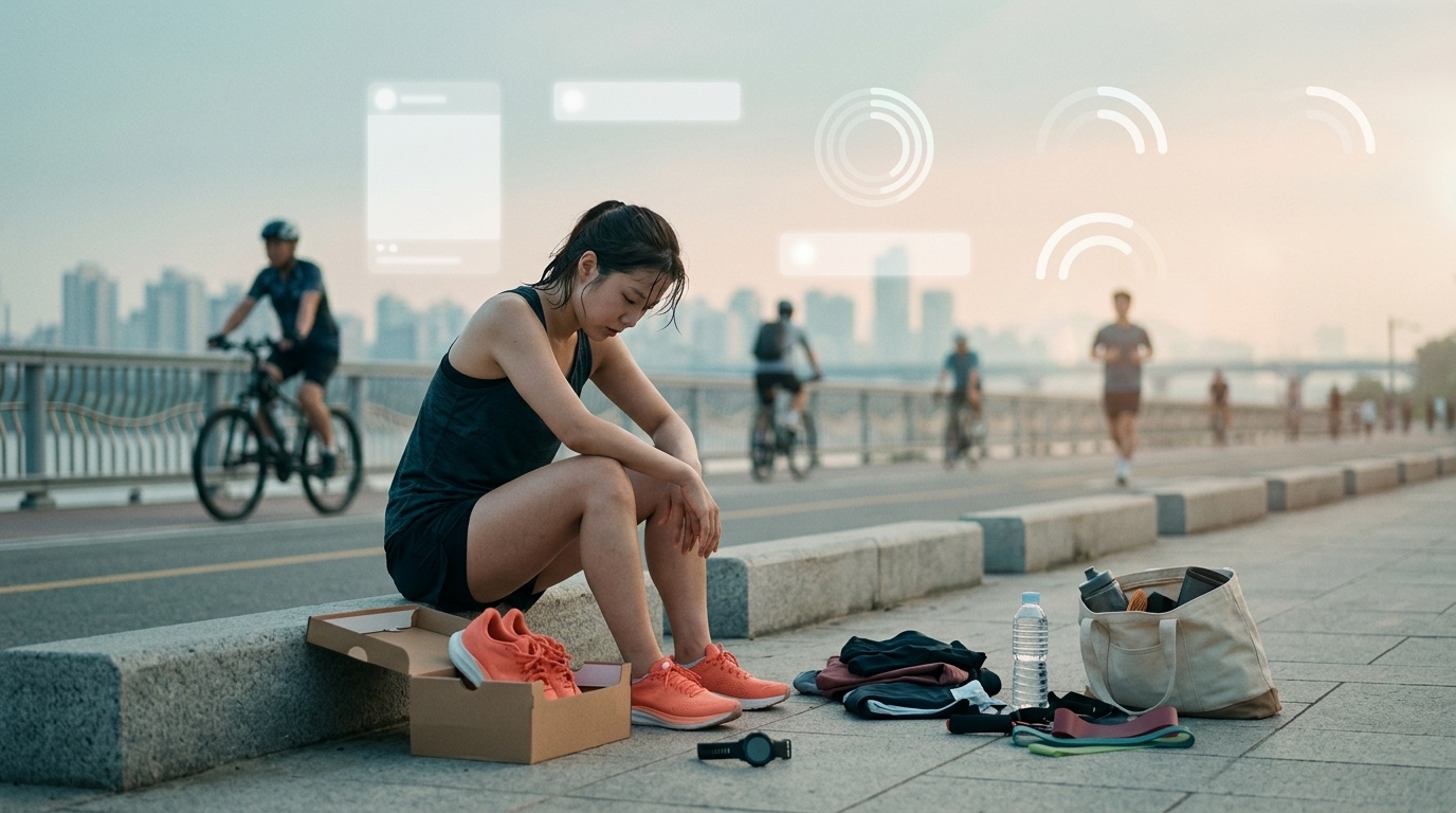 A runner facing hobby burnout in Seoul